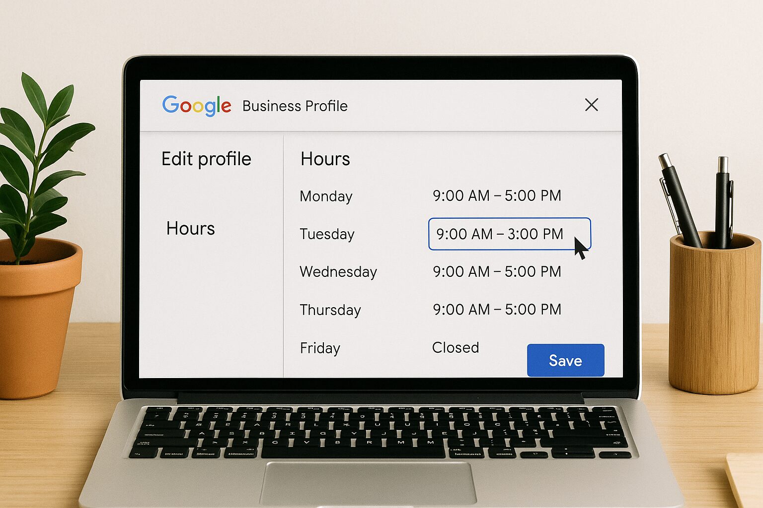 How to Change Google Business Profile Hours