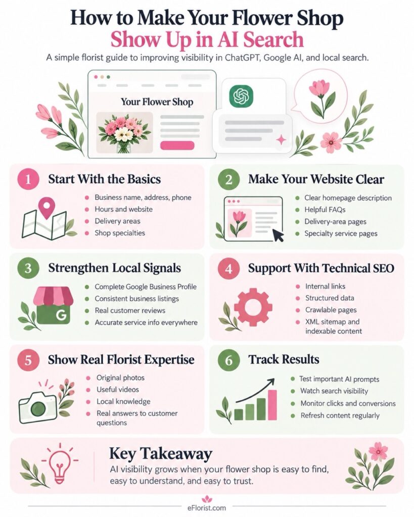 How to Make Your Flower Shop Show Up in AI Search